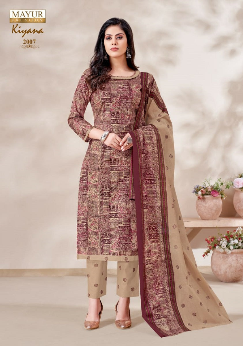 Kiyana Vol 2 Mayur Creation Cotton Dress Material