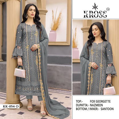 Kk 54 Kross Kulture Georgette Pakistani Salwar Suits