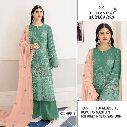 Kk 55 Kross Kulture Georgette Pakistani Salwar Suits