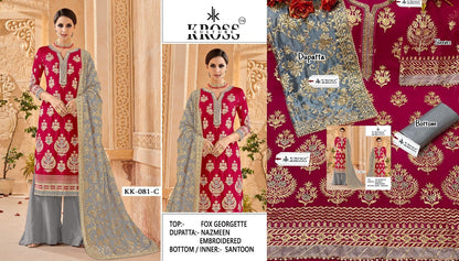 Kk 81 Kross Kulture Georgette Pakistani Salwar Suits