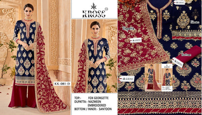 Kk 81 Kross Kulture Georgette Pakistani Salwar Suits