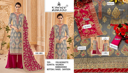 Kk 81 Kross Kulture Georgette Pakistani Salwar Suits