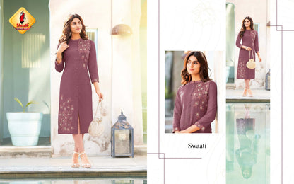 Kkashish Vol 30 Shruti Cotton Long Straight Kurti