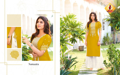 Kkashish Vol 30 Shruti Cotton Long Straight Kurti
