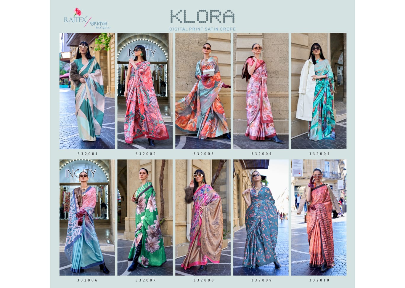 Klora Rajtex Satin Sarees