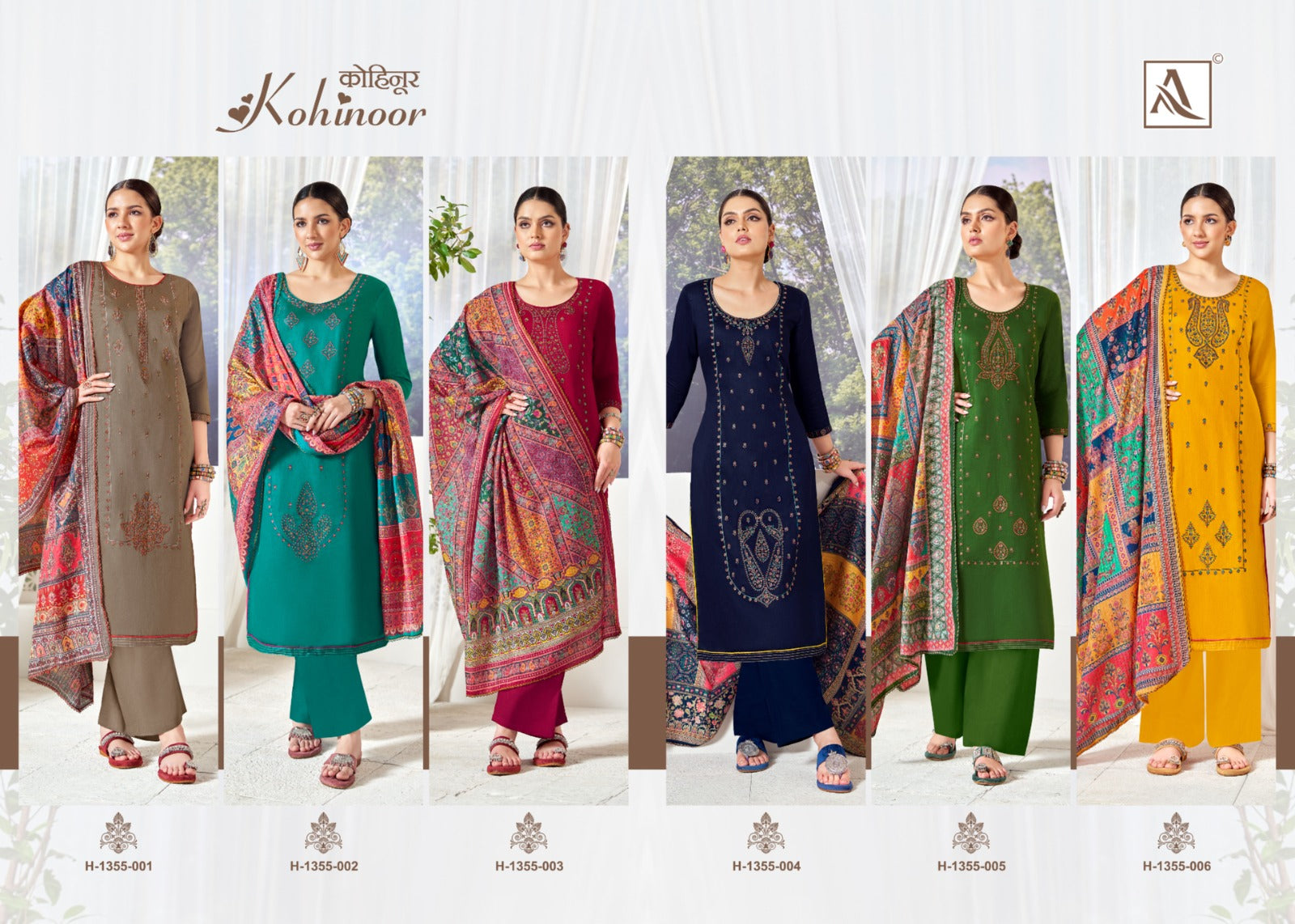 Kohinoor Alok Jaam Pant Style Suits – Kavya Style Plus
