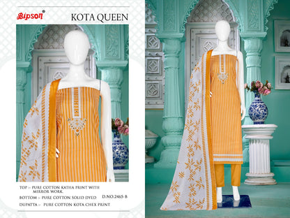 Kota Queen-2465 Bipson Prints Cotton Pant Style Suits