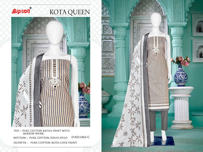 Kota Queen-2465 Bipson Prints Cotton Pant Style Suits