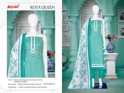 Kota Queen-2465 Bipson Prints Cotton Pant Style Suits