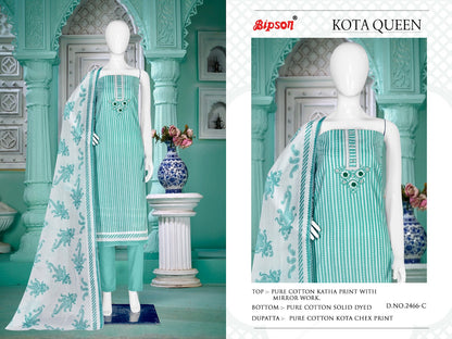 Kota Queen-2466 Bipson Prints Cotton Pant Style Suits