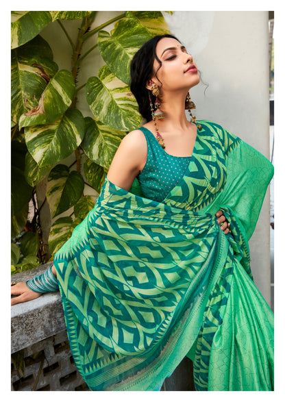 Krishna Vol 7 Kashvi Creation Chiffon Sarees
