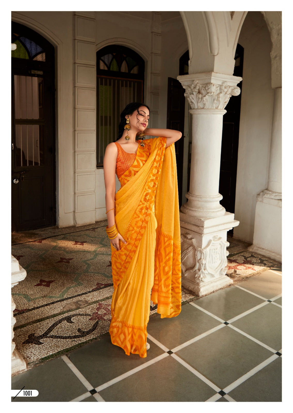Krishna Vol 7 Kashvi Creation Chiffon Sarees
