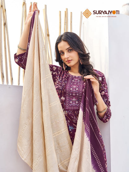 Kritika Vol 1 Suryajyoti Rayon Readymade Pant Style Suits