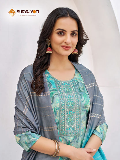 Kritika Vol 1 Suryajyoti Rayon Readymade Pant Style Suits