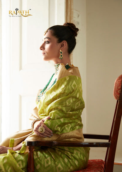 Kruti Silk Rajpath Organza Sarees