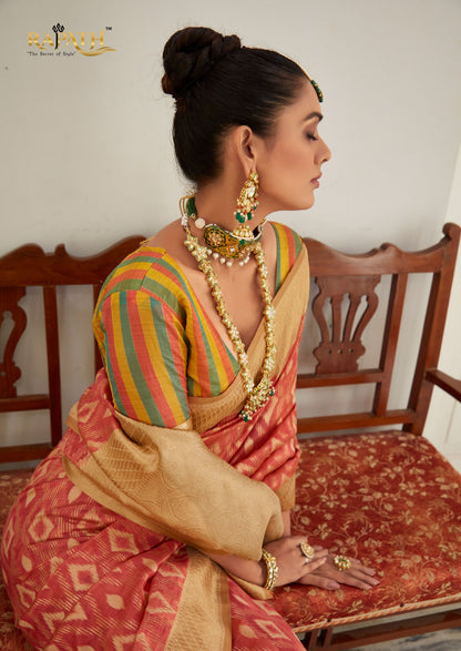 Kruti Silk Rajpath Organza Sarees