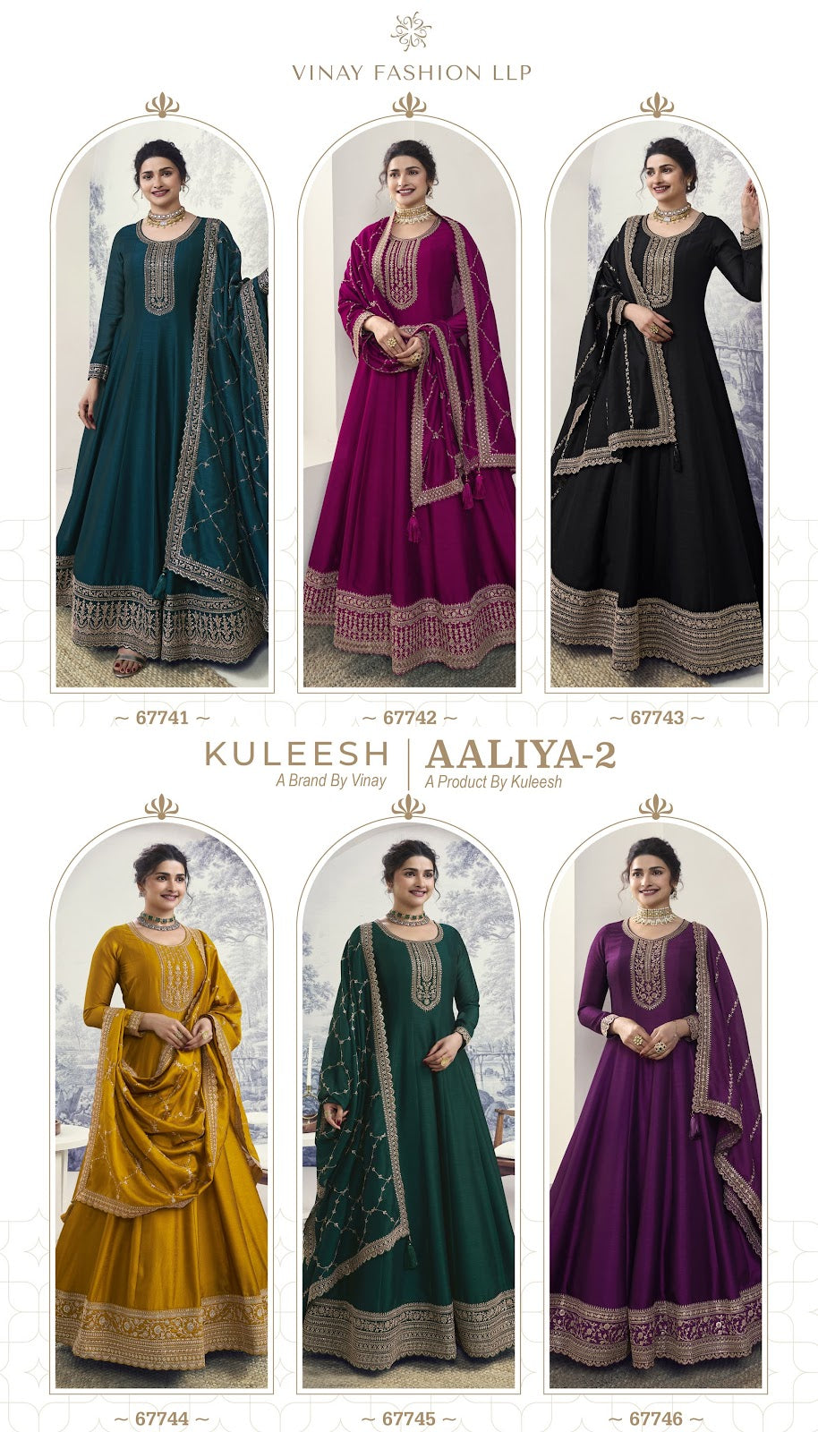 Vinay Kuleesh Swarnaa Rayon Slub Dress Material Online Suit Supplier