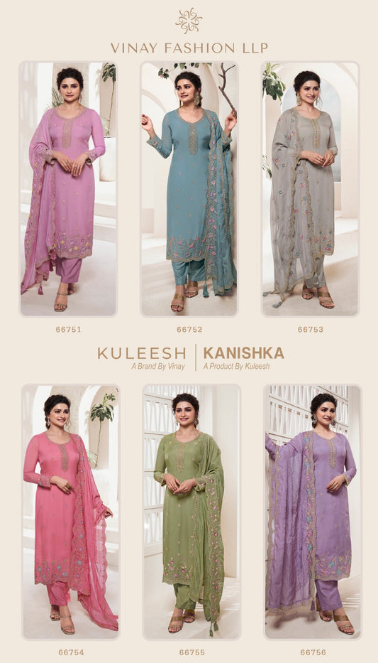 Kuleesh-Kanishka Vinay Fashion Llp Organza Pant Style Suits