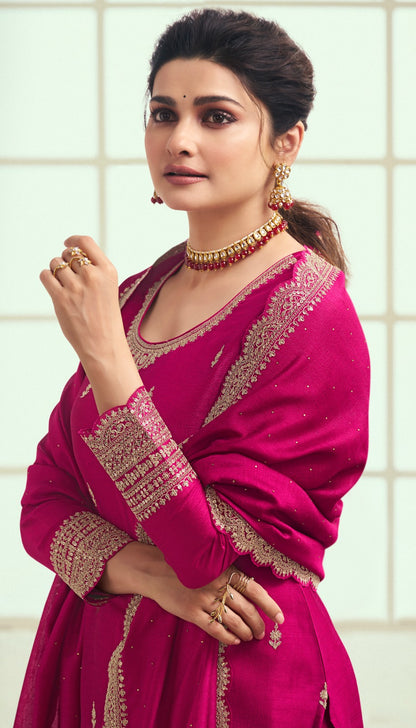 Kuleesh-Shaheen 7 Vinay Fashion Llp Silk Georgette Pant Style Suits