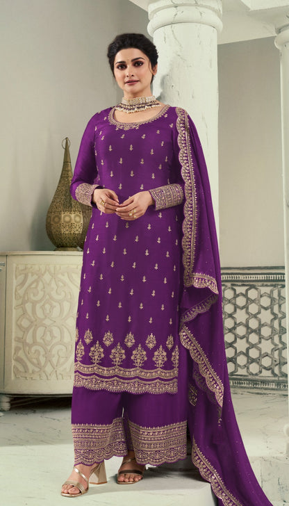 Kuleesh-Shaheen 7 Vinay Fashion Llp Silk Georgette Pant Style Suits