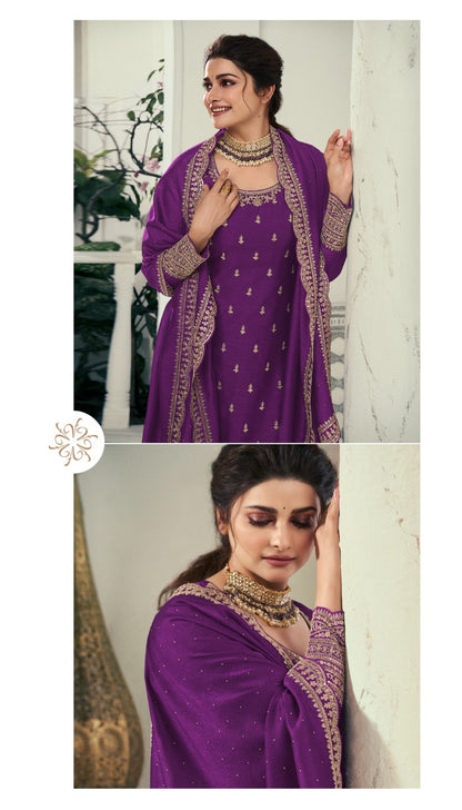 Kuleesh-Shaheen 7 Vinay Fashion Llp Silk Georgette Pant Style Suits