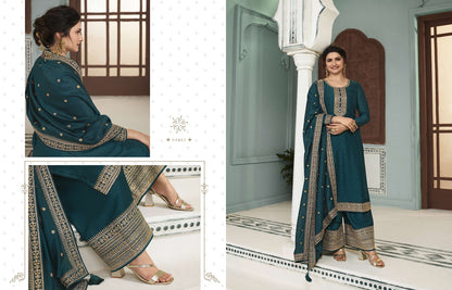 Kuleesh Shaheen 6 Vinay Fashion Llp Georgette Plazzo Style Suits
