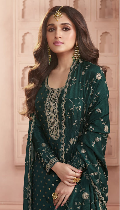 Kuleesh Swarnaa-Hitlist Vinay Fashion Llp Dola Jacquard Pant Style Suits