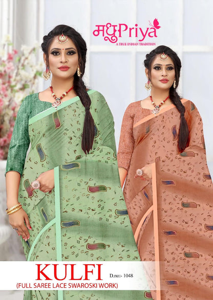 Kulfi-1048 Madhupriya Chiffon Sarees