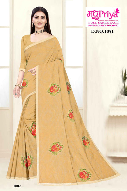 Kulfi-1051 Madhupriya Chiffon Sarees
