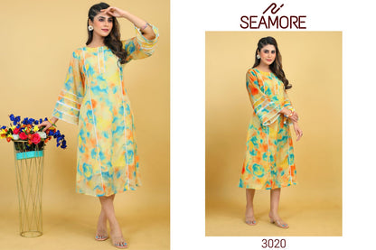 Kumarika Seamore Cotton Slub Anarkali Kurtis