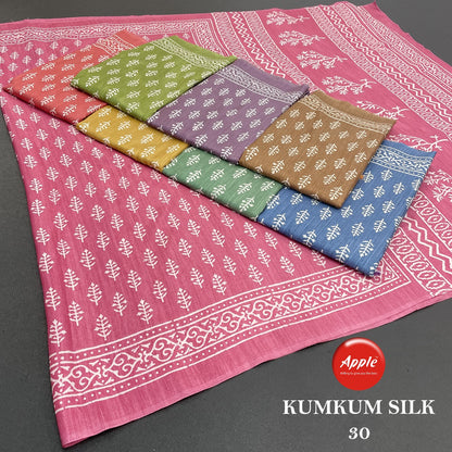 Kumkum Silk 30-31-32 Apple Sarees