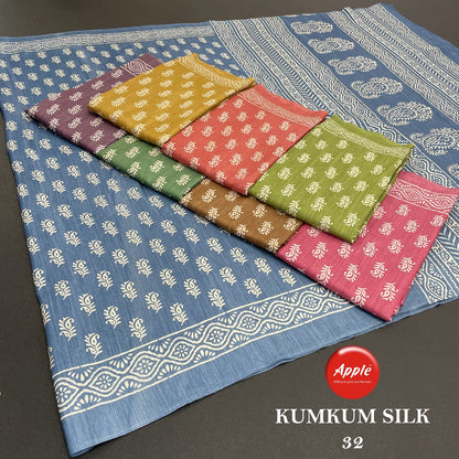 Kumkum Silk 30-31-32 Apple Sarees