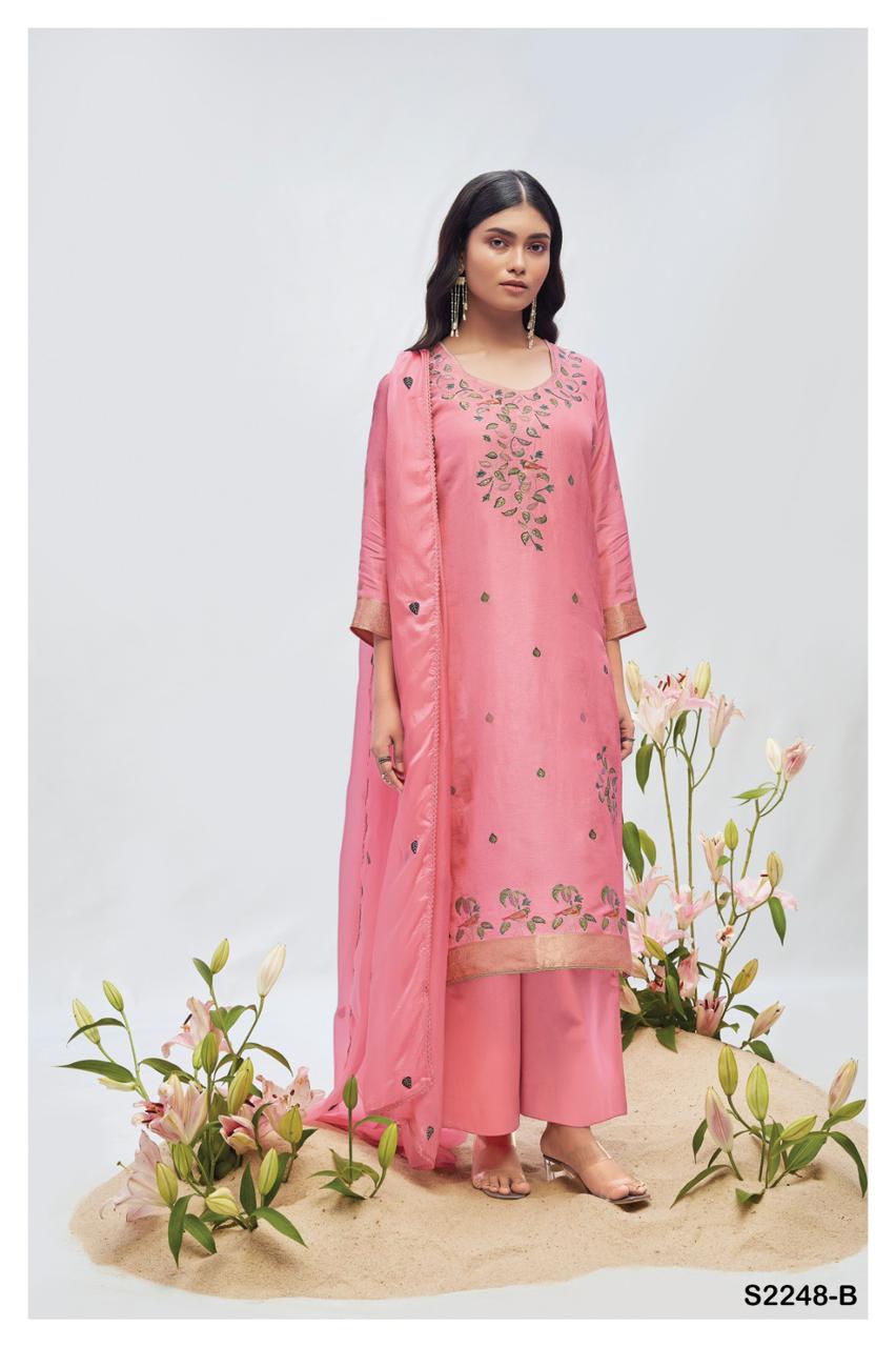 Kuri 2248 Ganga Russian Silk Plazzo Style Suits