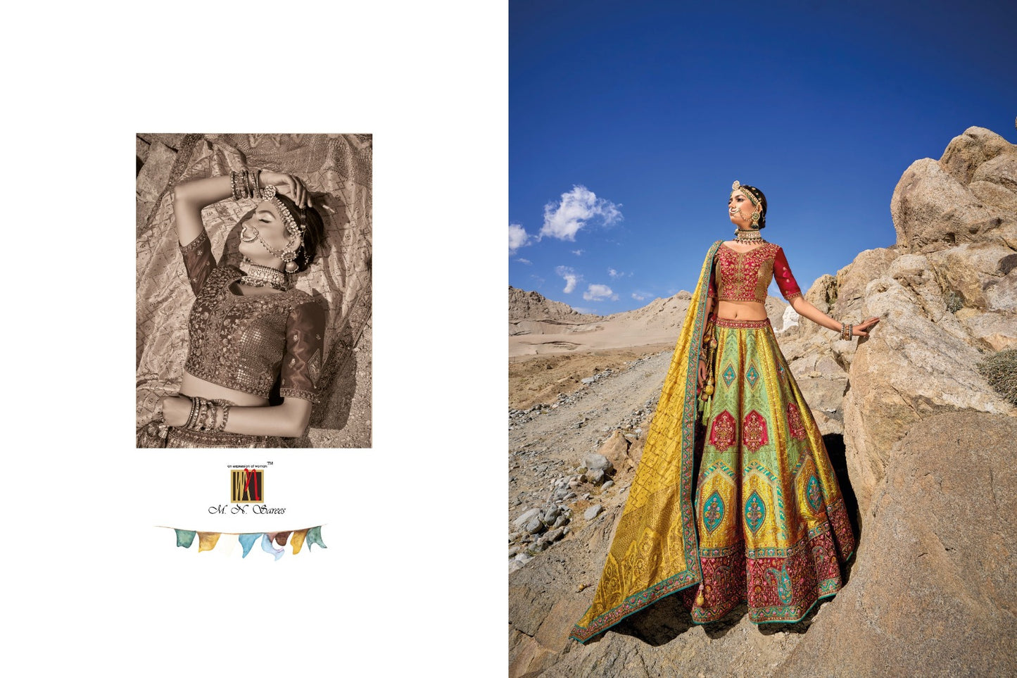 Ladakh Mn Silk Jacquard Lehenga Choli