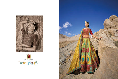 Ladakh Mn Silk Jacquard Lehenga Choli