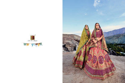 Ladakh Mn Silk Jacquard Lehenga Choli