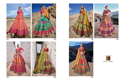 Ladakh Mn Silk Jacquard Lehenga Choli