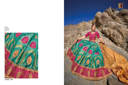 Ladakh Mn Silk Jacquard Lehenga Choli