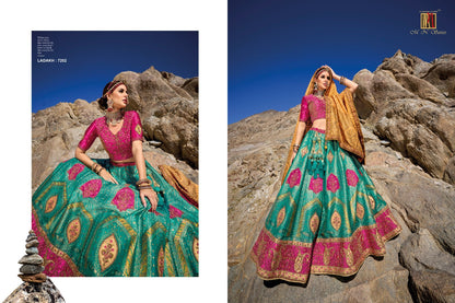 Ladakh Mn Silk Jacquard Lehenga Choli