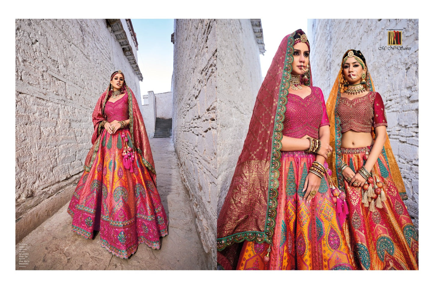 Ladakh Mn Silk Jacquard Lehenga Choli