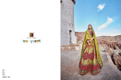 Ladakh Mn Silk Jacquard Lehenga Choli