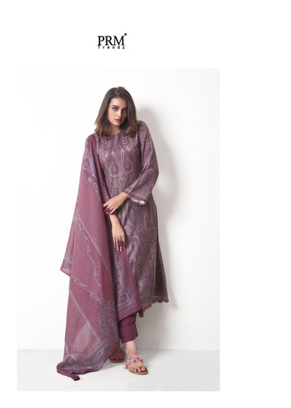 Lahza Prm Trendz Viscose Pashmina Suits