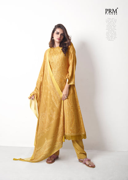 Lahza Prm Trendz Viscose Pashmina Suits