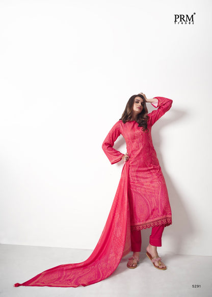 Lahza Prm Trendz Viscose Pashmina Suits