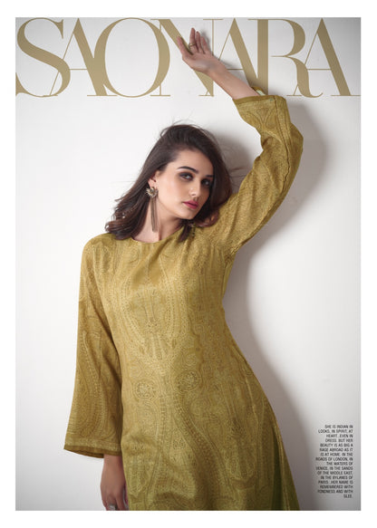 Lahza Prm Trendz Viscose Pashmina Suits