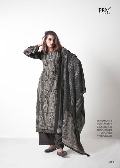 Lahza Prm Trendz Viscose Pashmina Suits