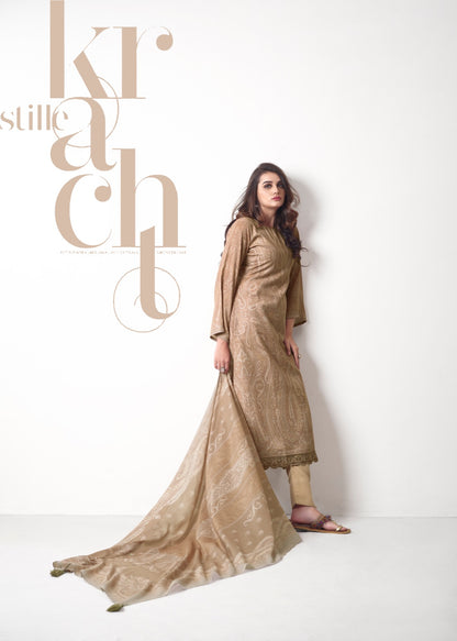 Lahza Prm Trendz Viscose Pashmina Suits