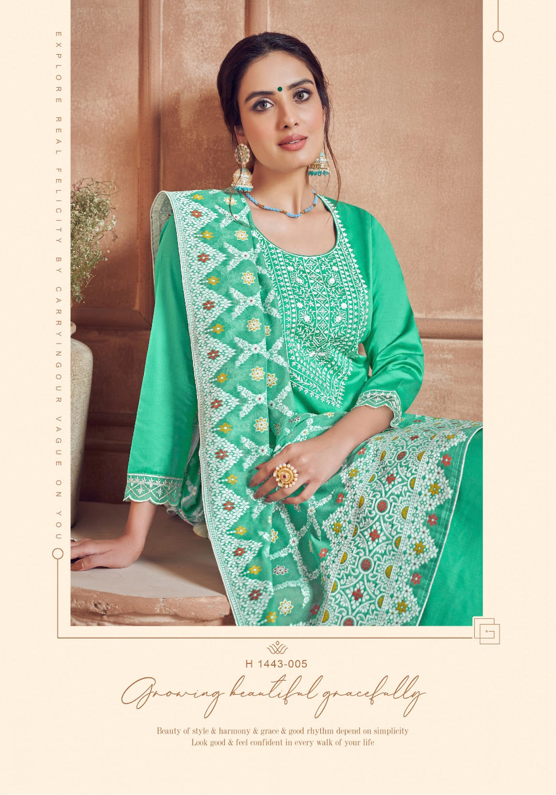 Alok Lakhnavi Touch Vol-4 Wholesale Pure Zaam Cotton Dyed With Lakhnawi  Work Dress Material - textiledeal.in