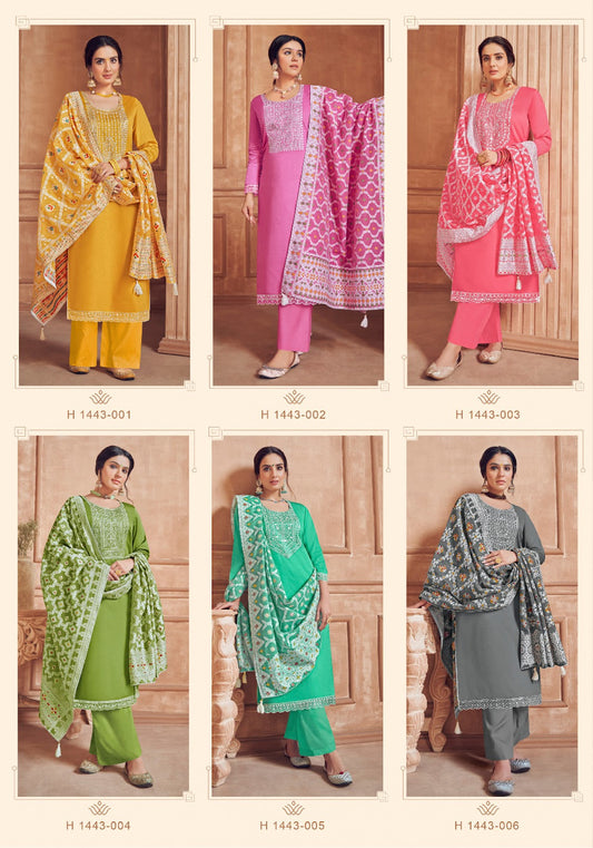 Lakhnavi Touch Edition-4 Alok Jaam Cotton Pant Style Suits