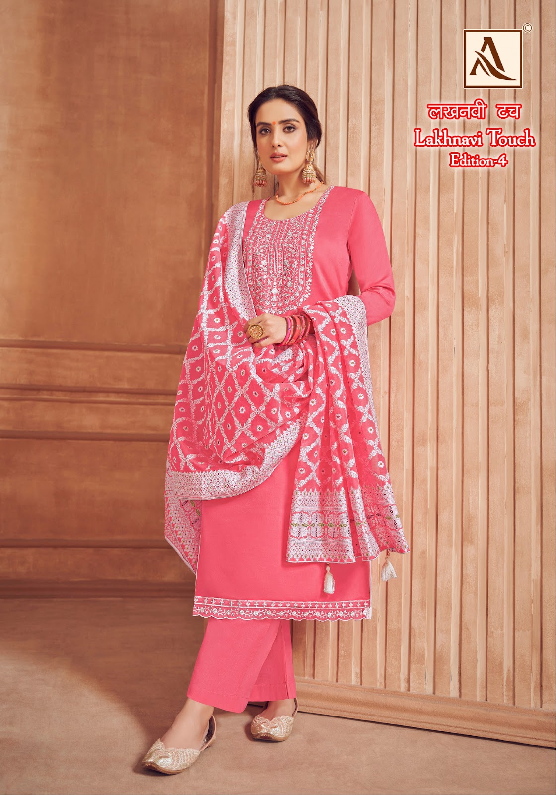 Lakhnavi Touch Edition-4 Alok Jaam Cotton Pant Style Suits